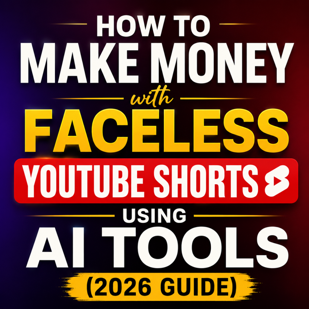 How to make money with faceless YouTube Shorts using AI tools 2026 guide for beginners