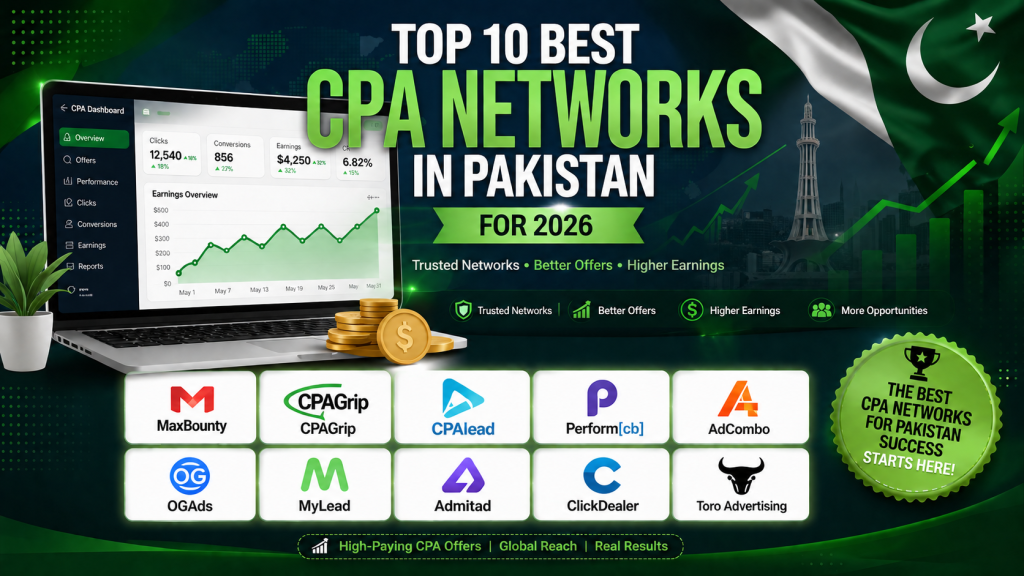 Top 10 Best CPA Networks in Pakistan 2026
