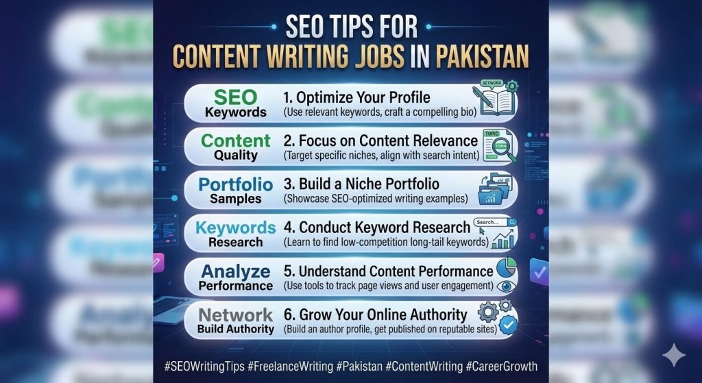 SEO Tips for Content Writing Jobs in Pakistan