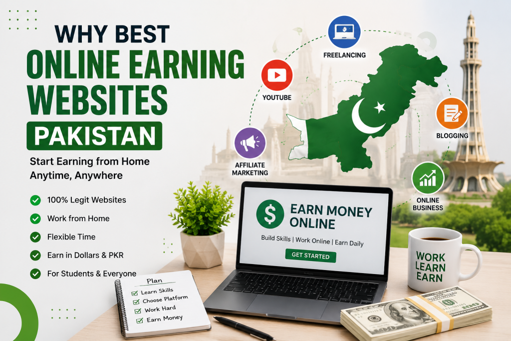 Why Best Online Earning Websites Pakistan Are Popular in 2026