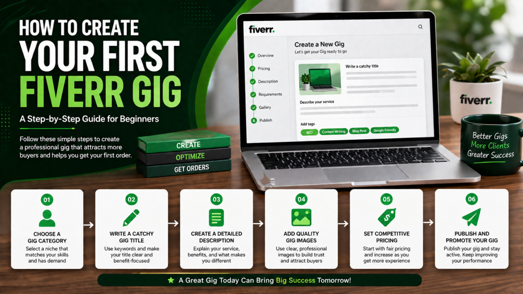 How to Create Your First Fiverr Gig
