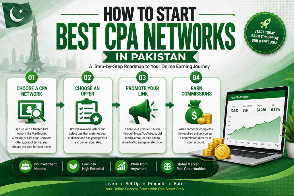 How to Start Best CPA Networks in Pakistan – Step-by-Step Guide 2026
