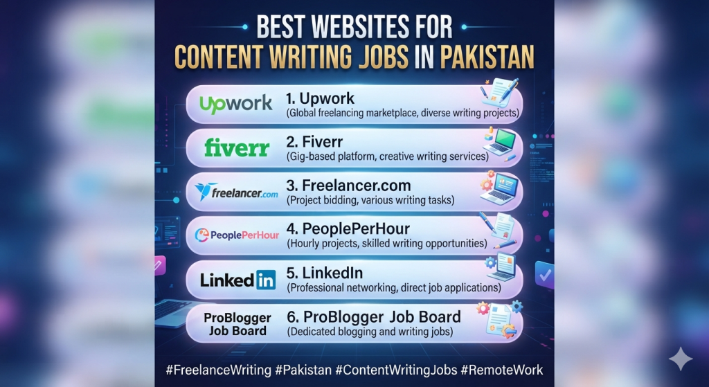 Best Websites for Content Writing Jobs in Pakistan